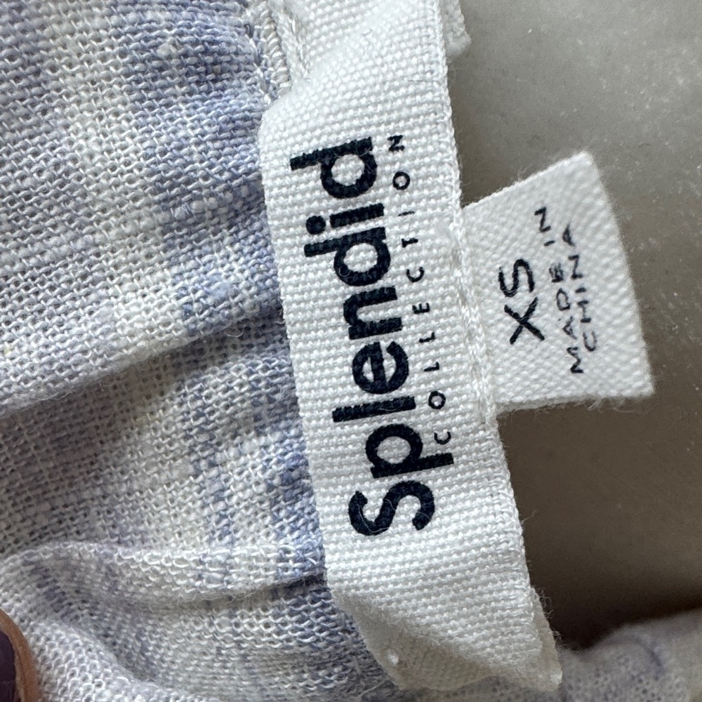 Striped Linen wide legged Pants - Picture 2 of 4